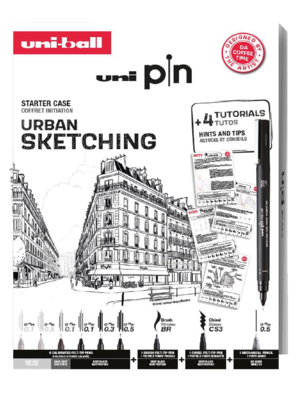 Fineliners - Urban Sketching set 9 stuks