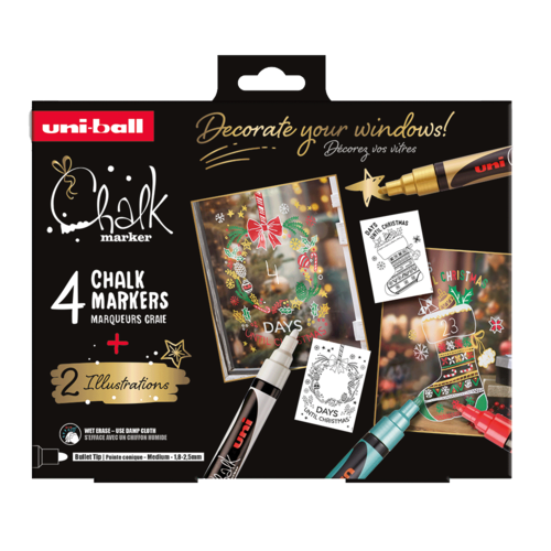 Krijtmarkers Kerst