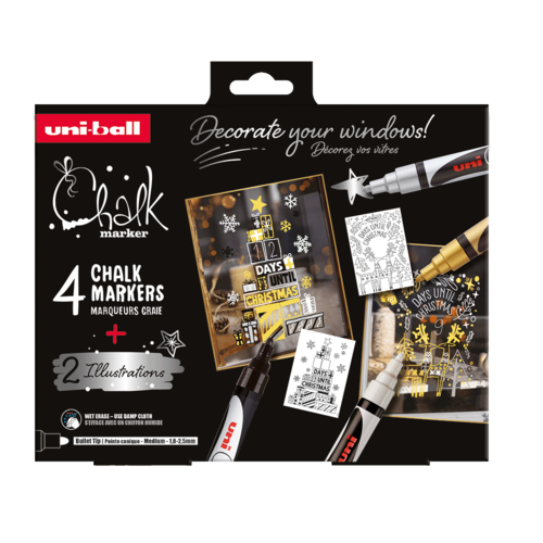 Krijtmarkers Kerst