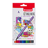 Bruynzeel Fineliner - 12 kleuren - basis Bruynzeel Fineliner - 12 kleuren - basis