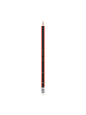 Bruynzeel HB Grafietpotlood met gum (zwart/rood) Bruynzeel HB Grafietpotlood met gum (zwart/rood)