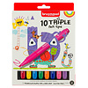 Bruynzeel Kids 10 Triple viltstiften Bruynzeel Kids 10 Triple viltstiften