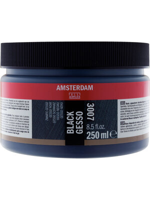Royal Talens Amsterdam Zwart gesso 3007 pot 250 ml