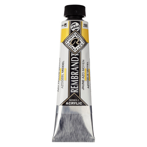 Rembrandt Acrylverf Tube 40 ml - Azogeel Middel 269 Rembrandt Acrylverf Tube 40 ml - Azogeel Middel 269