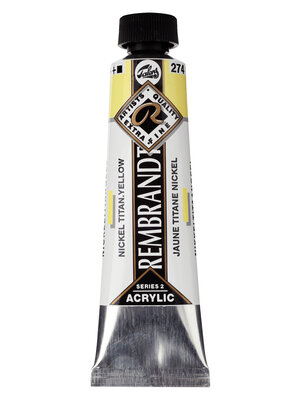 Rembrandt Acrylverf Tube 40 ml - Nikkeltitaangeel 274 Rembrandt Acrylverf Tube 40 ml - Nikkeltitaangeel 274