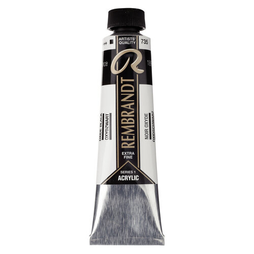 Rembrandt Acrylverf Tube 40 ml - Oxydzwart 735