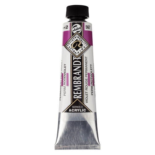 Rembrandt Acrylverf Tube 40 ml - Permanentroodviolet 567 Rembrandt Acrylverf Tube 40 ml - Permanentroodviolet 567