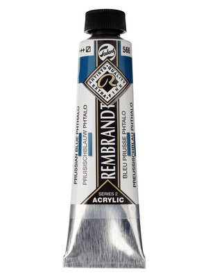 Rembrandt Acrylverf Tube 40 ml - Pruisischblauw (Phtalo) 566 Rembrandt Acrylverf Tube 40 ml - Pruisischblauw (Phtalo) 566