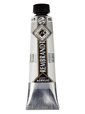 Rembrandt Acrylverf Tube 40 ml - Zilver 800