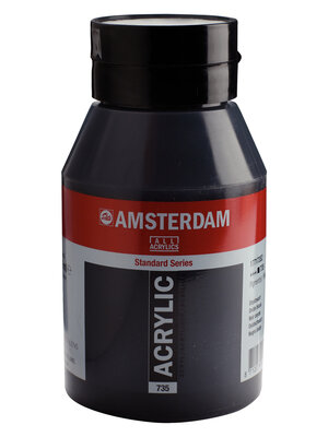 Royal Talens Amsterdam Standard Series Acrylverf Pot 1000 ml - Oxydzwart 735