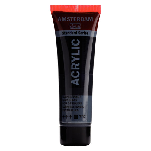 Royal Talens Amsterdam Standard Series Acrylverf Tube 20 ml - Lampenzwart 702