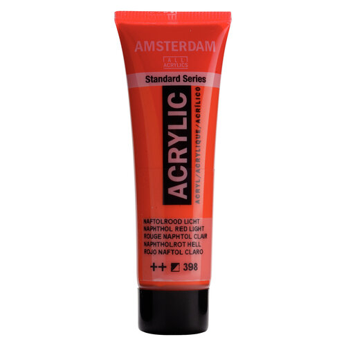 Royal Talens Amsterdam Standard Series Acrylverf Tube 20 ml - Naftolrood Licht 398