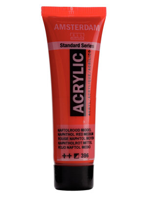 Royal Talens Amsterdam Standard Series Acrylverf Tube 20 ml - Naftolrood Middel 396
