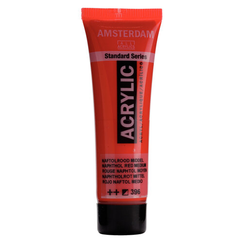 Royal Talens Amsterdam Standard Series Acrylverf Tube 20 ml - Naftolrood Middel 396