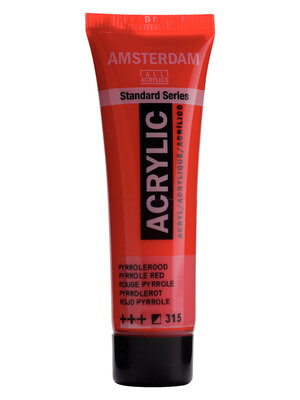 Royal Talens Amsterdam Standard Series Acrylverf Tube 20 ml - Pyrrolerood 315