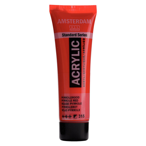 Royal Talens Amsterdam Standard Series Acrylverf Tube 20 ml - Pyrrolerood 315