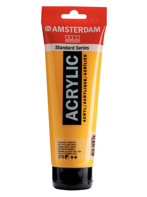 Royal Talens Amsterdam Standard Series Acrylverf Tube 250 ml - Azogeel Donker 270 Royal Talens Amsterdam Standard Series Acrylverf Tube 250 ml - Azogeel Donker 270