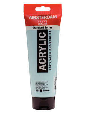 Royal Talens Acrylverf - 250 ml - Hemelsblauw Licht 551 Royal Talens Acrylverf - 250 ml - Hemelsblauw Licht 551