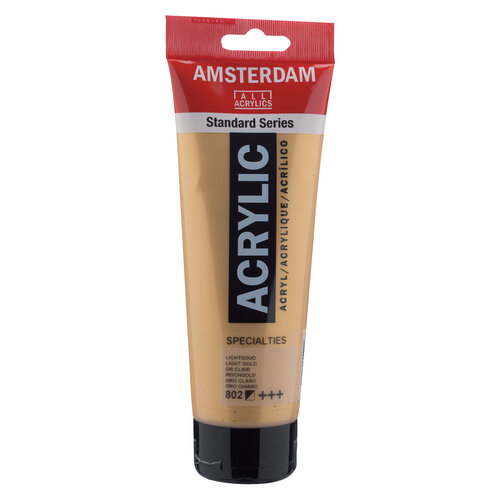 Royal Talens Amsterdam Standard Series Acrylverf Tube 250 ml - Lichtgoud 802