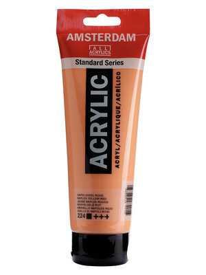 Royal Talens Amsterdam Standard Series Acrylverf Tube 250 ml - Napelsgeel Rood 224 Royal Talens Amsterdam Standard Series Acrylverf Tube 250 ml - Napelsgeel Rood 224