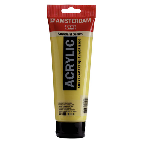 Royal Talens Amsterdam Standard Series Acrylverf Tube 250 ml - Nikkeltitaangeel 274