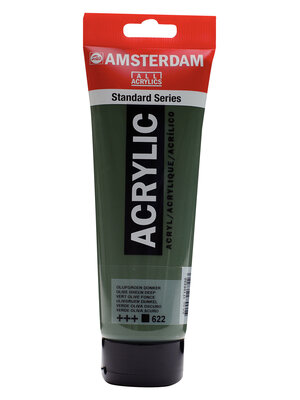 Royal Talens Amsterdam Standard Series Acrylverf Tube 250 ml - Olijfgroen Donker 622 Royal Talens Amsterdam Standard Series Acrylverf Tube 250 ml - Olijfgroen Donker 622