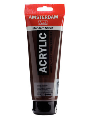 Royal Talens Amsterdam Standard Series Acrylverf Tube 250 ml - Omber Gebrand 409 Royal Talens Amsterdam Standard Series Acrylverf Tube 250 ml - Omber Gebrand 409