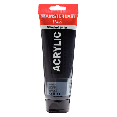 Royal Talens Amsterdam Standard Series Acrylverf Tube 250 ml - Oxydzwart 735