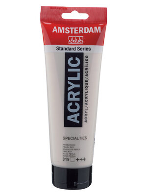 Royal Talens Amsterdam Standard Series Acrylverf Tube 250 ml - Parelrood 819 Royal Talens Amsterdam Standard Series Acrylverf Tube 250 ml - Parelrood 819
