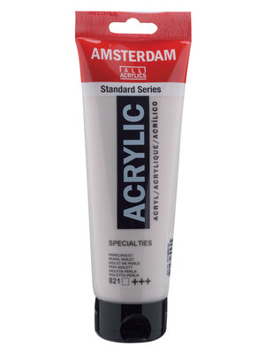 Royal Talens Amsterdam Standard Series Acrylverf Tube 250 ml - Parelviolet 821 Royal Talens Amsterdam Standard Series Acrylverf Tube 250 ml - Parelviolet 821
