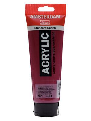 Royal Talens Amsterdam Standard Series Acrylverf Tube 250 ml - Permanentroodviolet 567