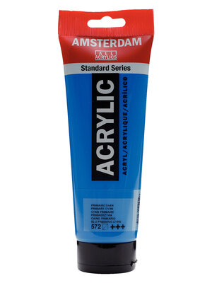 Royal Talens Amsterdam Standard Series Acrylverf Tube 250 ml - Primaircyaan 572