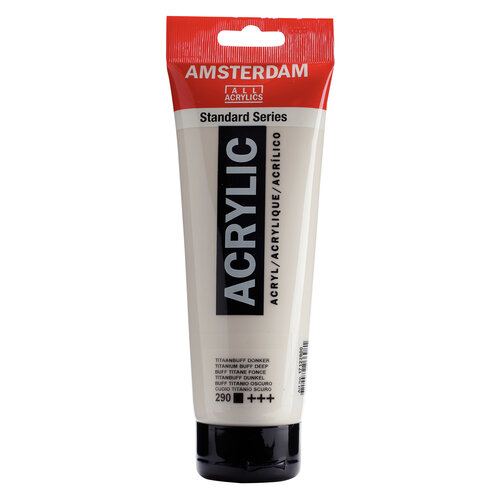 Royal Talens Amsterdam Standard Series Acrylverf Tube 250 ml - Titaanbuff Donker 290