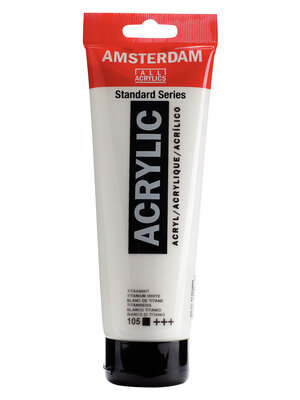 Royal Talens Amsterdam Standard Series Acrylverf Tube 250 ml - Titaanwit 105