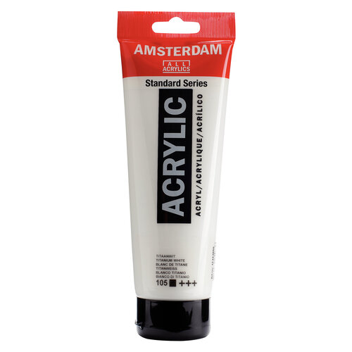 Royal Talens Amsterdam Standard Series Acrylverf Tube 250 ml - Titaanwit 105