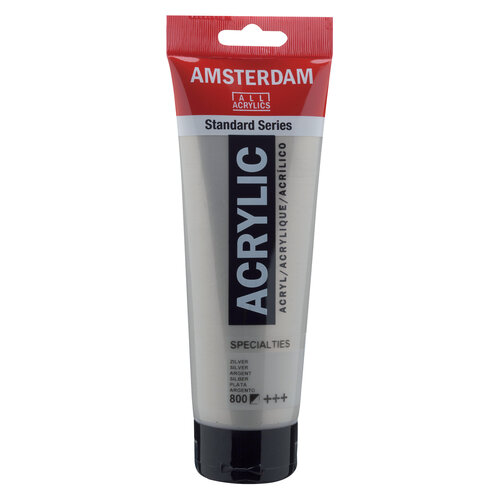 Royal Talens Amsterdam Standard Series Acrylverf Tube 250 ml - Zilver 800