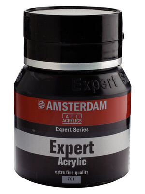 Royal Talens Amsterdam Expert Series Acrylverf Pot 400 ml - Ivoorzwart 701