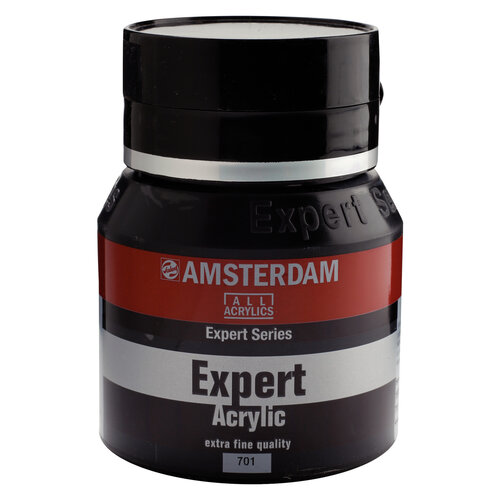 Royal Talens Amsterdam Expert Series Acrylverf Pot 400 ml - Ivoorzwart 701
