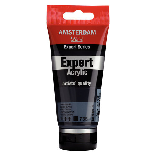 Royal Talens Amsterdam Expert Series Acrylverf Tube 75 ml - Oxydzwart 735