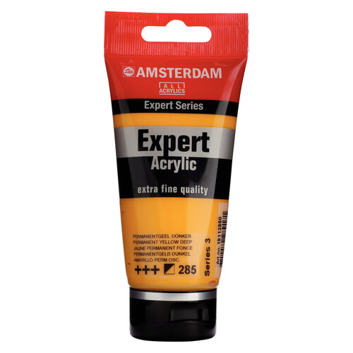 Royal Talens Amsterdam Expert Series Acrylverf Tube 75 ml - Permanentgeel Donker 285 Royal Talens Amsterdam Expert Series Acrylverf Tube 75 ml - Permanentgeel Donker 285