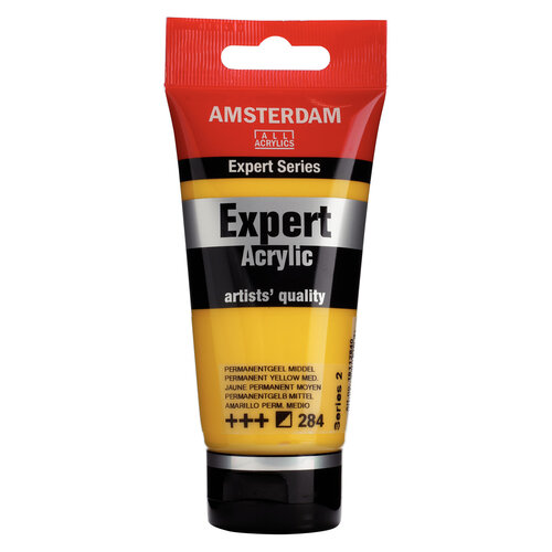 Royal Talens Amsterdam Expert Series Acrylverf Tube 75 ml - Permanentgeel Middel 284 Royal Talens Amsterdam Expert Series Acrylverf Tube 75 ml - Permanentgeel Middel 284