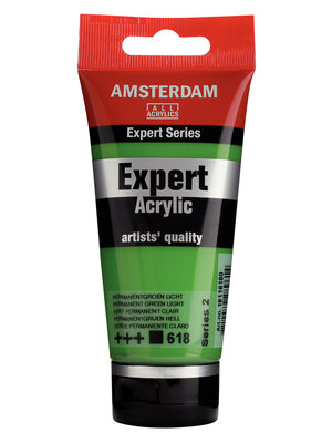 Royal Talens Amsterdam Expert Series Acrylverf Tube 75 ml - Permanentgroen Licht 618 Royal Talens Amsterdam Expert Series Acrylverf Tube 75 ml - Permanentgroen Licht 618