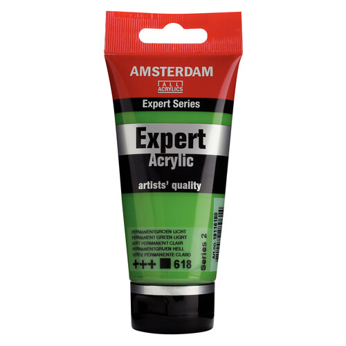 Royal Talens Amsterdam Expert Series Acrylverf Tube 75 ml - Permanentgroen Licht 618