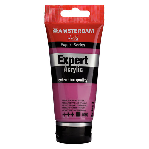 Royal Talens Amsterdam Expert Series Acrylverf Tube 75 ml - Permanentroodviolet Dekkend 590 Royal Talens Amsterdam Expert Series Acrylverf Tube 75 ml - Permanentroodviolet Dekkend 590