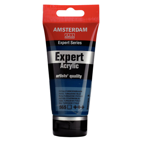 Royal Talens Amsterdam Expert Series Acrylverf Tube 75 ml - Phtaloturkooisblauw 565