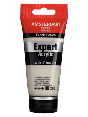 Royal Talens Amsterdam Expert Series Acrylverf Tube 75 ml - Titaanbuff Donker 290 Royal Talens Amsterdam Expert Series Acrylverf Tube 75 ml - Titaanbuff Donker 290