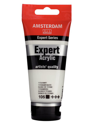 Royal Talens Expert Series Acrylverf - 75 ml - Titaanwit 105 Royal Talens Expert Series Acrylverf - 75 ml - Titaanwit 105