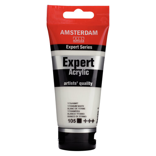 Royal Talens Amsterdam Expert Series Acrylverf Tube 75 ml - Titaanwit 105 Royal Talens Amsterdam Expert Series Acrylverf Tube 75 ml - Titaanwit 105