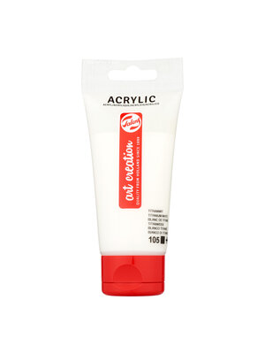 Royal Talens Acrylverf - 75 ml - Titaanwit 105 Royal Talens Acrylverf - 75 ml - Titaanwit 105