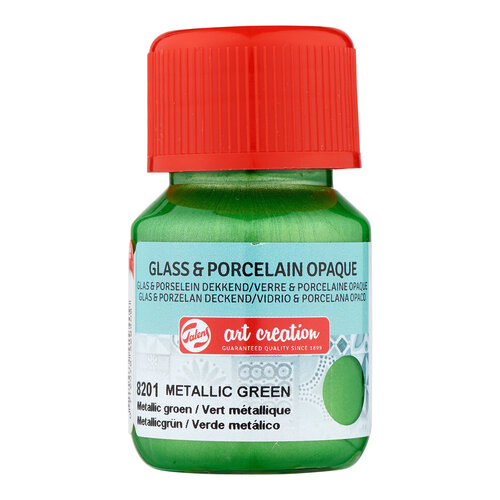 Royal Talens Talens Art Creation Glass & Porcelain Dekkend Fles 30 ml - Metallic Groen 8201